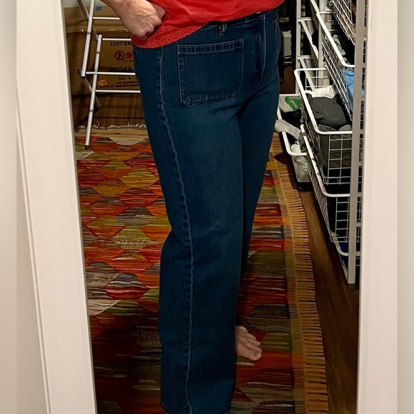 LOFT Wide Leg Jeans-size 12 - Picture 3 of 12